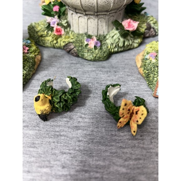 Garden Happy Spring Candle Holders Centerpiece ~ Easter Bunnies Pot Watering Can - Picture 4 of 16